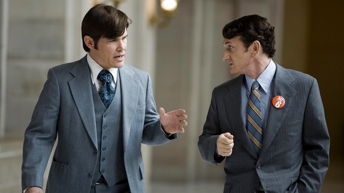 Sean Penn and Josh Brolin in Milk