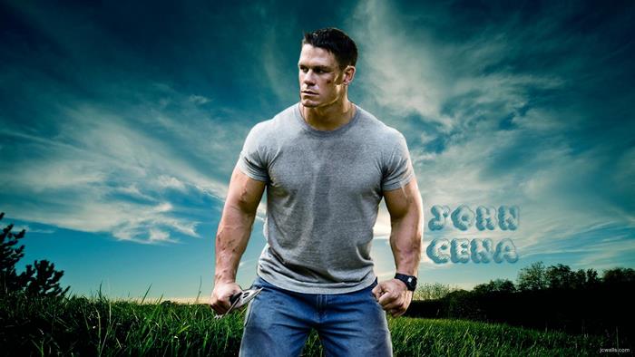 John Cena Standing Firm Outdoors