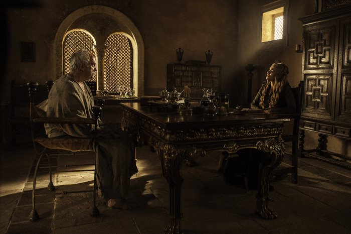 Jonathan Pryce in a room