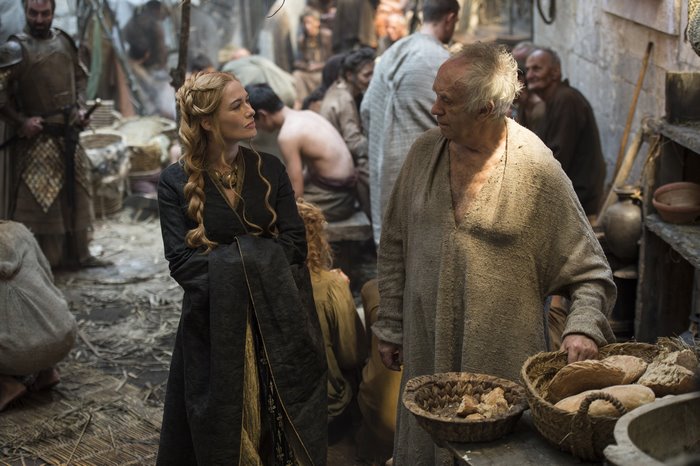 Cersei Lannister and High Sparrow from Game of Thrones