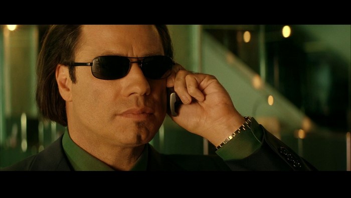 John Travolta on the phone