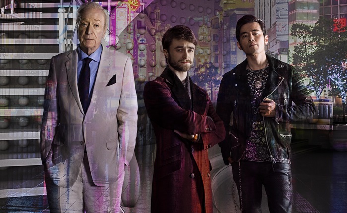 Michael Caine, Daniel Radcliffe, and Jay Chou in Now You See Me 2