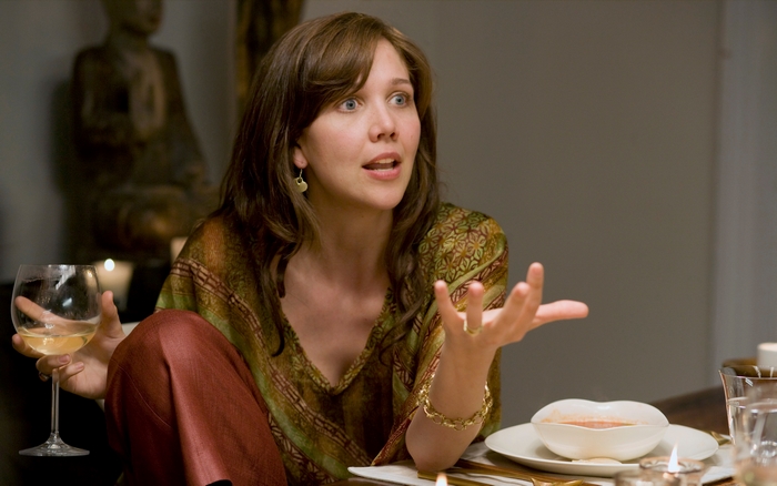 Maggie Gyllenhaal at a Dinner Party