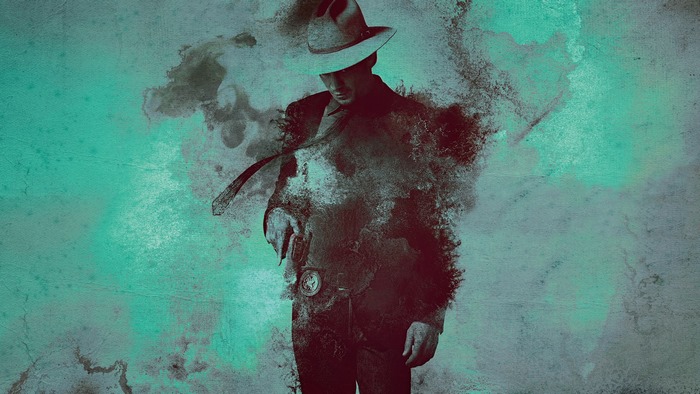 Timothy Olyphant as a dissolving detective