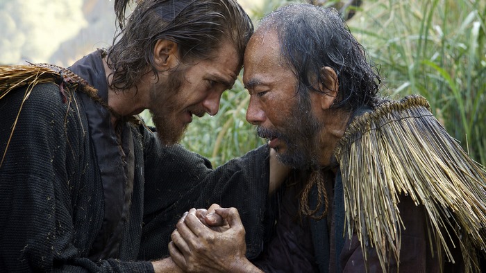 Andrew Garfield and Tadanobu Asano in Silence