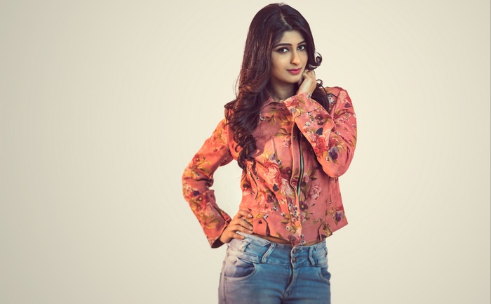 Aditi Rao Hydari in floral jacket and jeans
