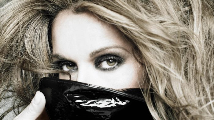 Céline Dion close-up portrait