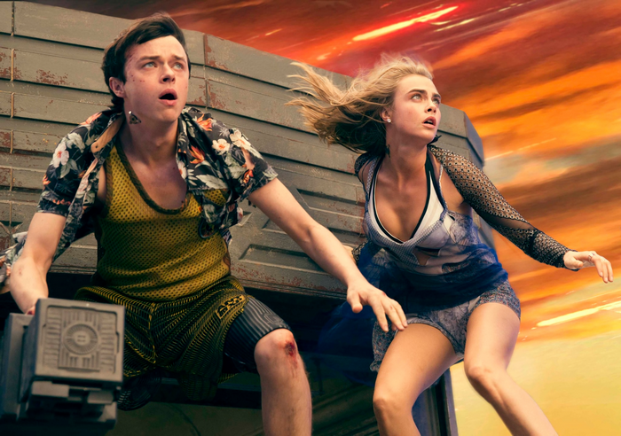 Dane DeHaan and Cara Delevingne in Valerian