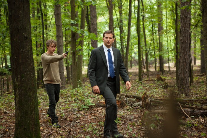 Dane DeHaan in a forest