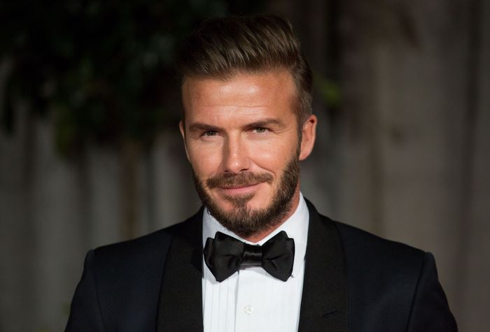 David Beckham in a tuxedo