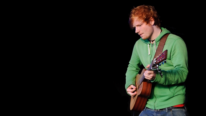 Ed Sheeran playing guitar