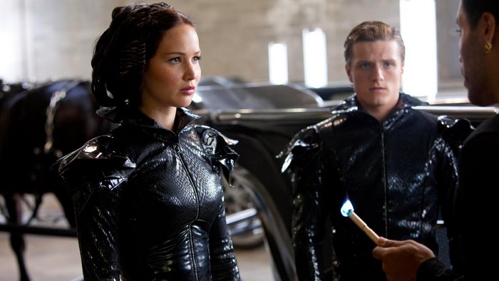 Katniss Everdeen and Peeta Mellark from The Hunger Games