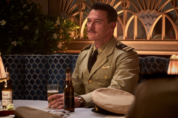 Luke Evans in military uniform