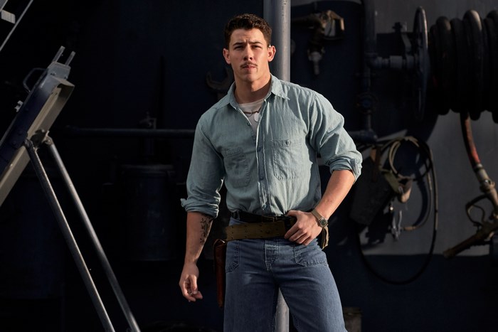 Nick Jonas on a Ship