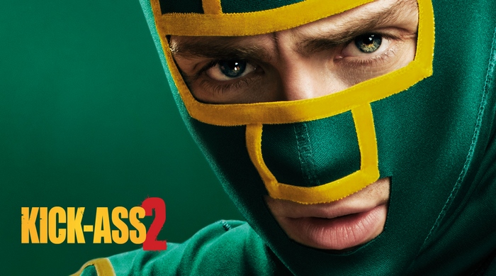 Kick-Ass 2 movie poster with Aaron Taylor-Johnson