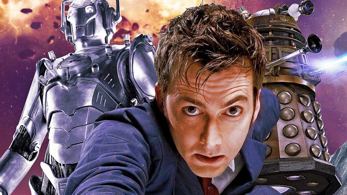 Doctor Who: The Tenth Doctor with Dalek and Cyberman