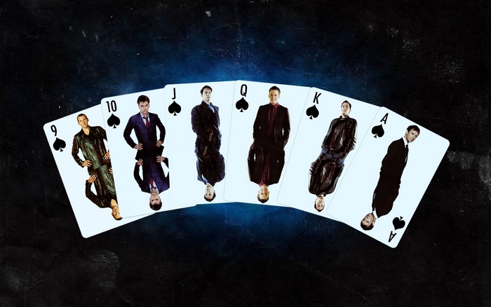 Doctor Who characters as playing cards