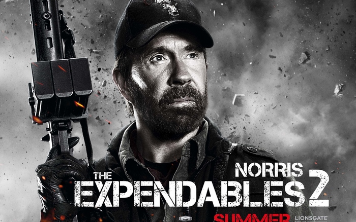 Chuck Norris in The Expendables 2