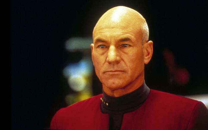Patrick Stewart as Captain Picard from Star Trek