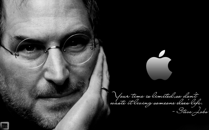 Steve Jobs and Apple Logo