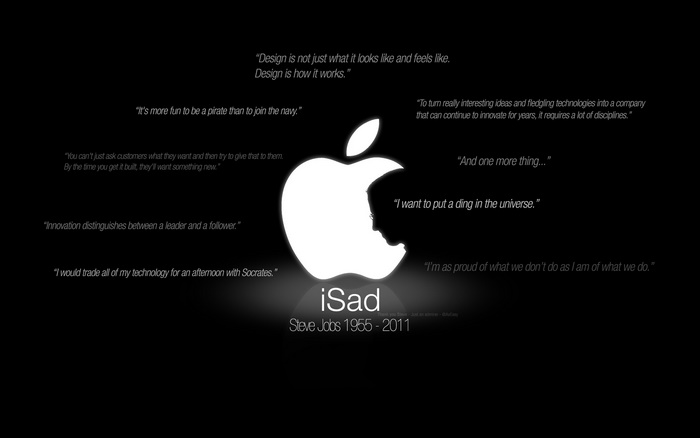 Steve Jobs quotes on Apple logo