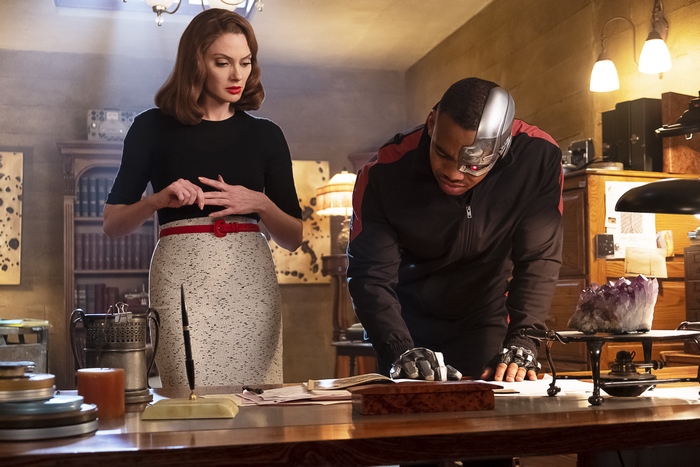 Rita Farr and Cyborg from Doom Patrol