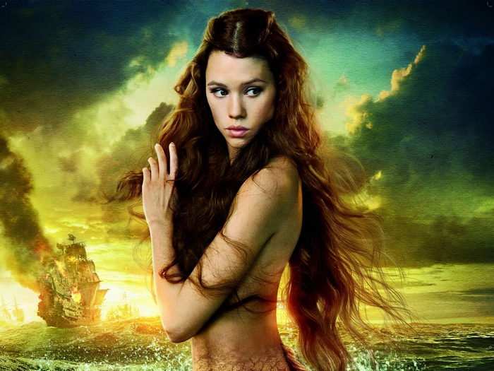 Astrid Bergès-Frisbey as a mermaid in Pirates of the Caribbean