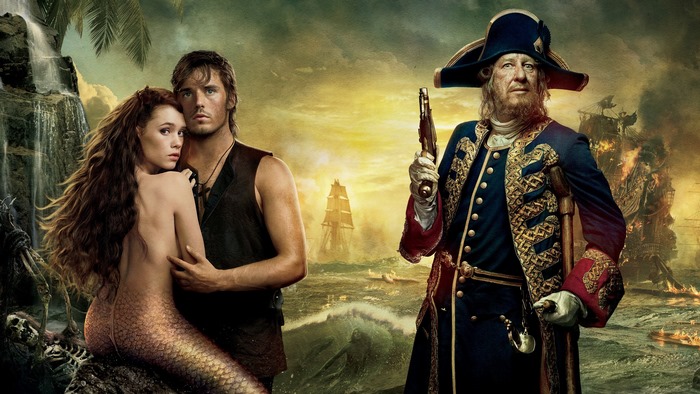 Astrid Bergès-Frisbey and Ian McShane in Pirates of the Caribbean