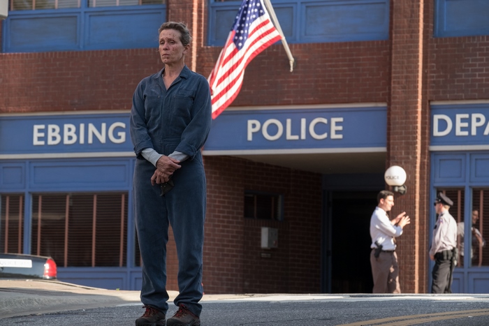 Frances McDormand at Ebbing Police Department