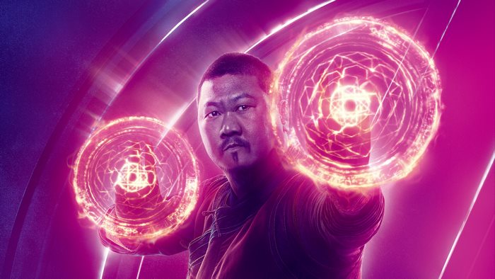 Wong from Doctor Strange casting magic spells