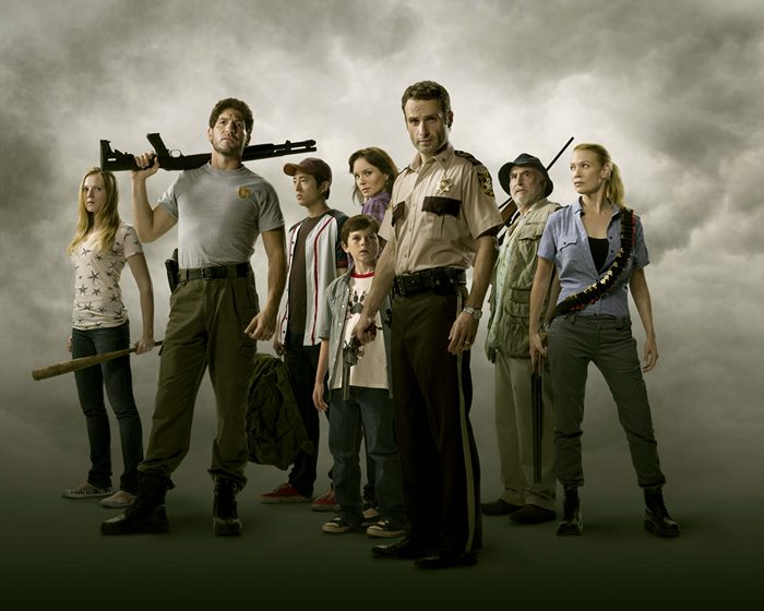 The Walking Dead cast group portrait