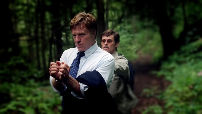 Robert Redford in a forest