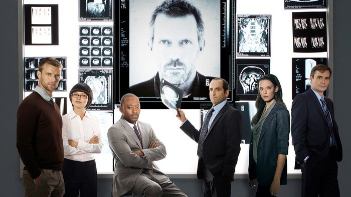 House M.D. Cast with Medical Scans