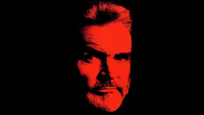 Sean Connery portrait in red and black