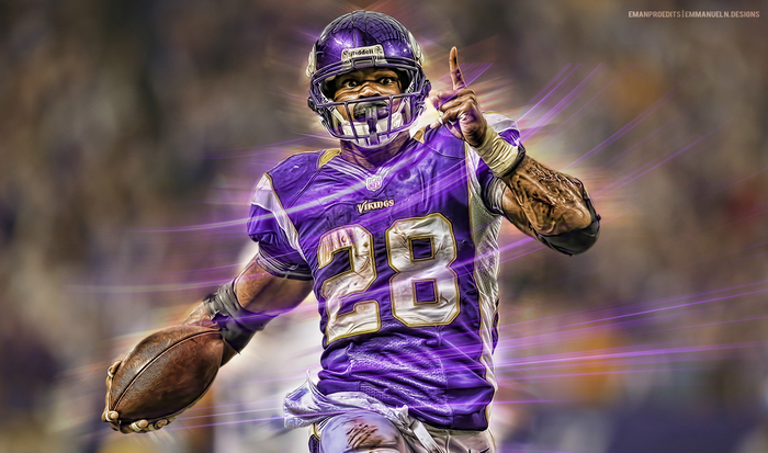 Adrian Peterson Minnesota Vikings Football Player