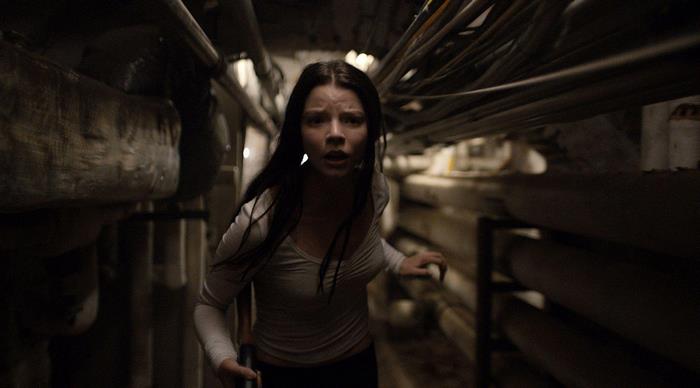Anya Taylor-Joy in a dark tunnel