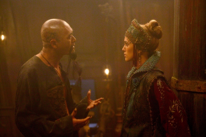 Chow Yun-Fat and Keira Knightley in Pirates of the Caribbean