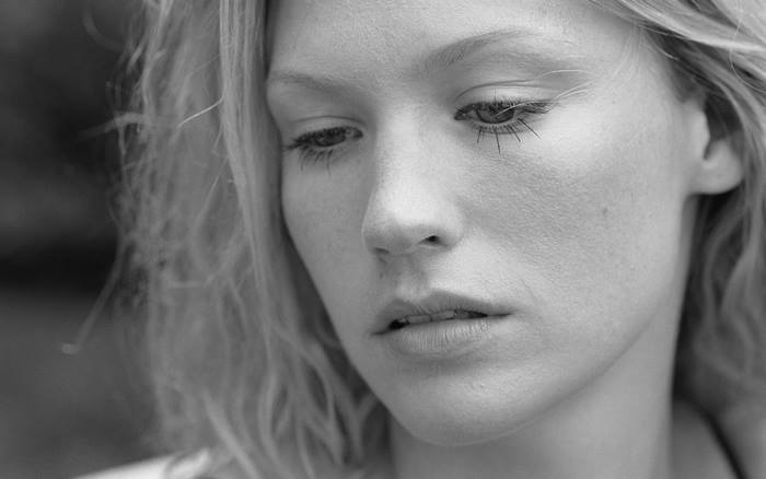 January Jones close-up portrait
