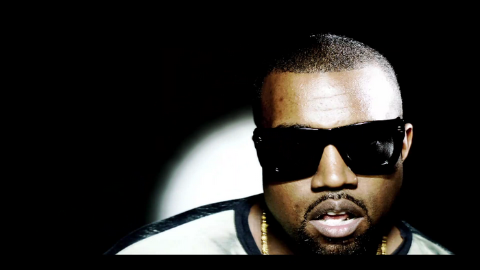Kanye West wearing sunglasses