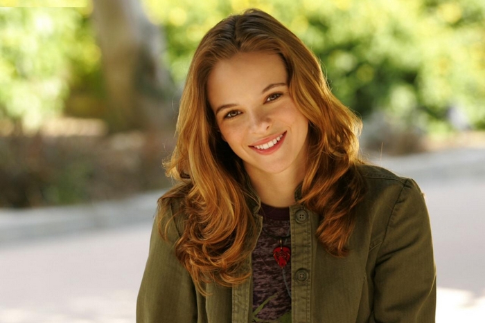Danielle Panabaker smiling outdoors
