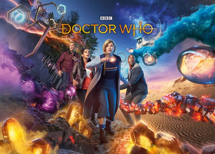 Doctor Who with Jodie Whittaker and companions
