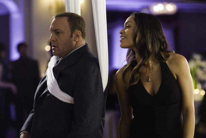 Kevin James and Rosario Dawson