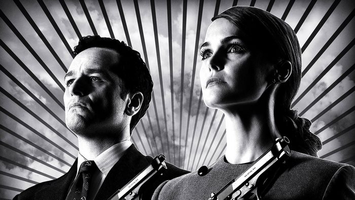 Keri Russell and Matthew Rhys in The Americans