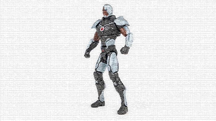 Cyborg from DC Comics action figure