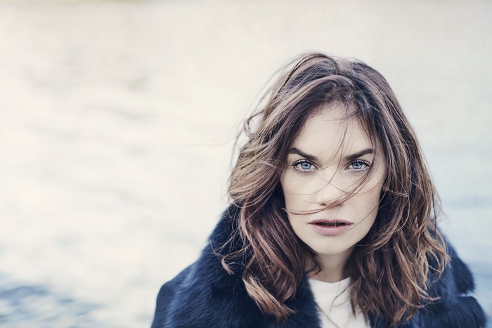 Ruth Wilson in a Fur Coat