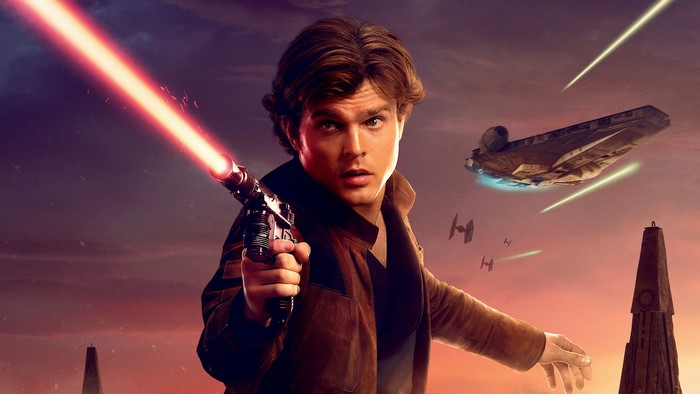 Han Solo from Star Wars with Blaster