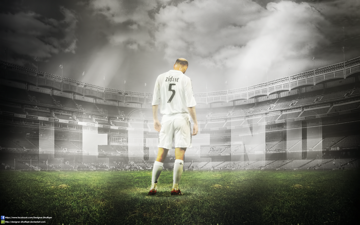 Zinedine Zidane in stadium
