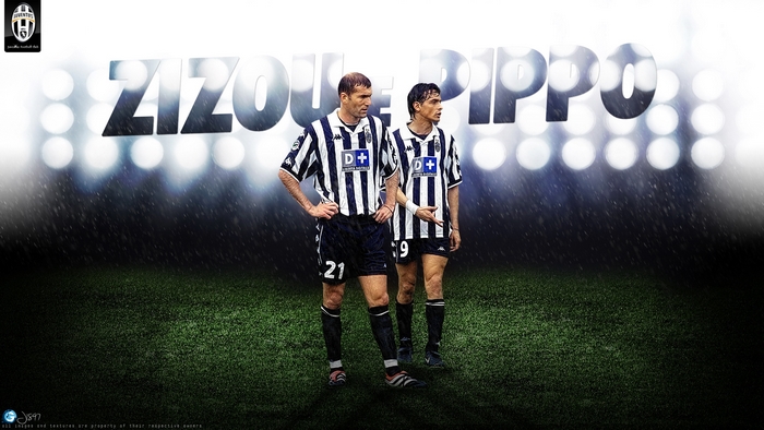 Zinedine Zidane and Filippo Inzaghi for Juventus