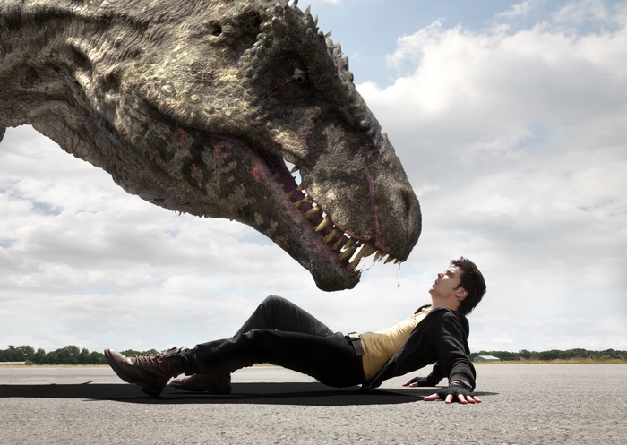 Andrew-Lee Potts and Dinosaur