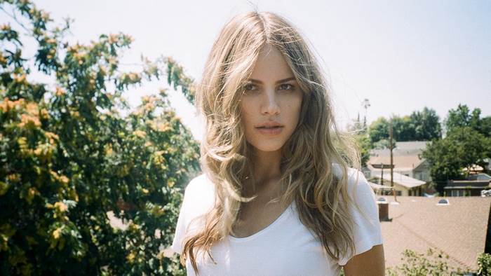 Halston Sage outdoors